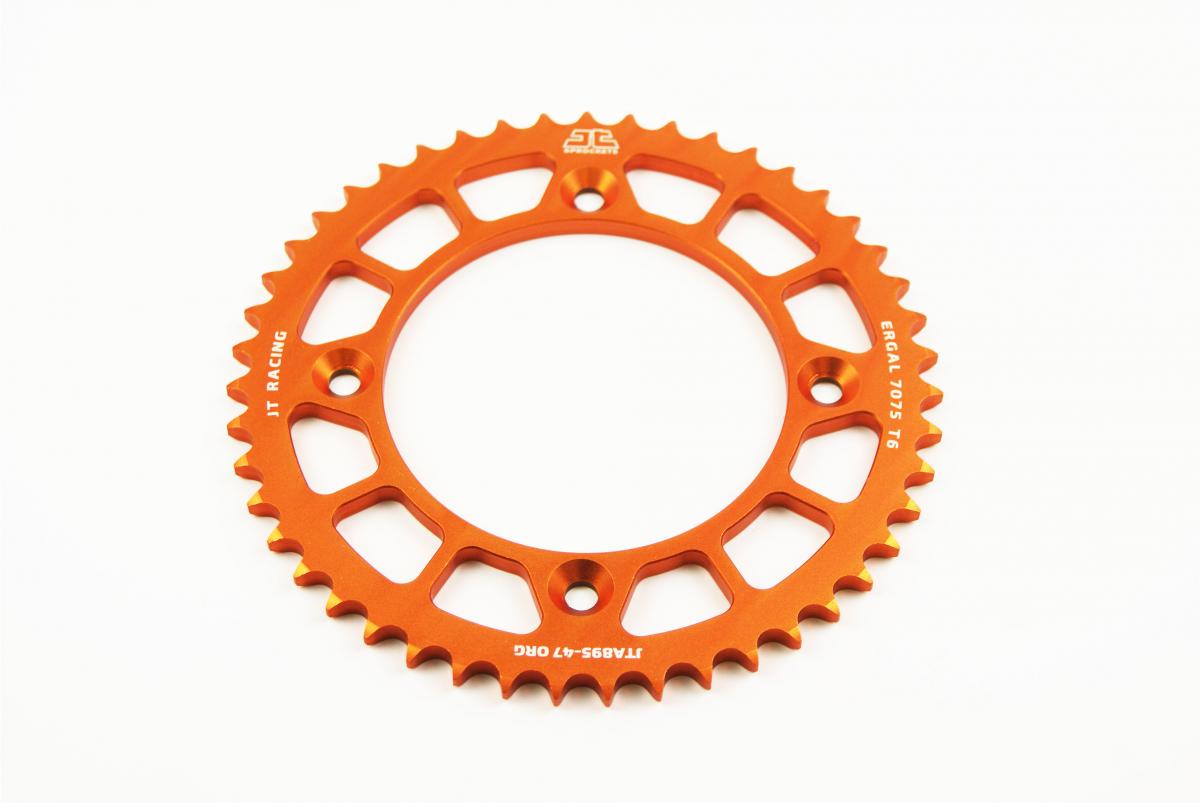 JT Rear Sprocket Alloy Orange 441, JTA895.47org 7075-t6 Aluminium