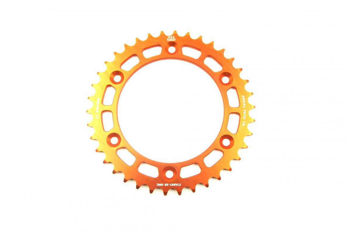 JT Rear Sprocket Alloy Orange, JTA897.38org