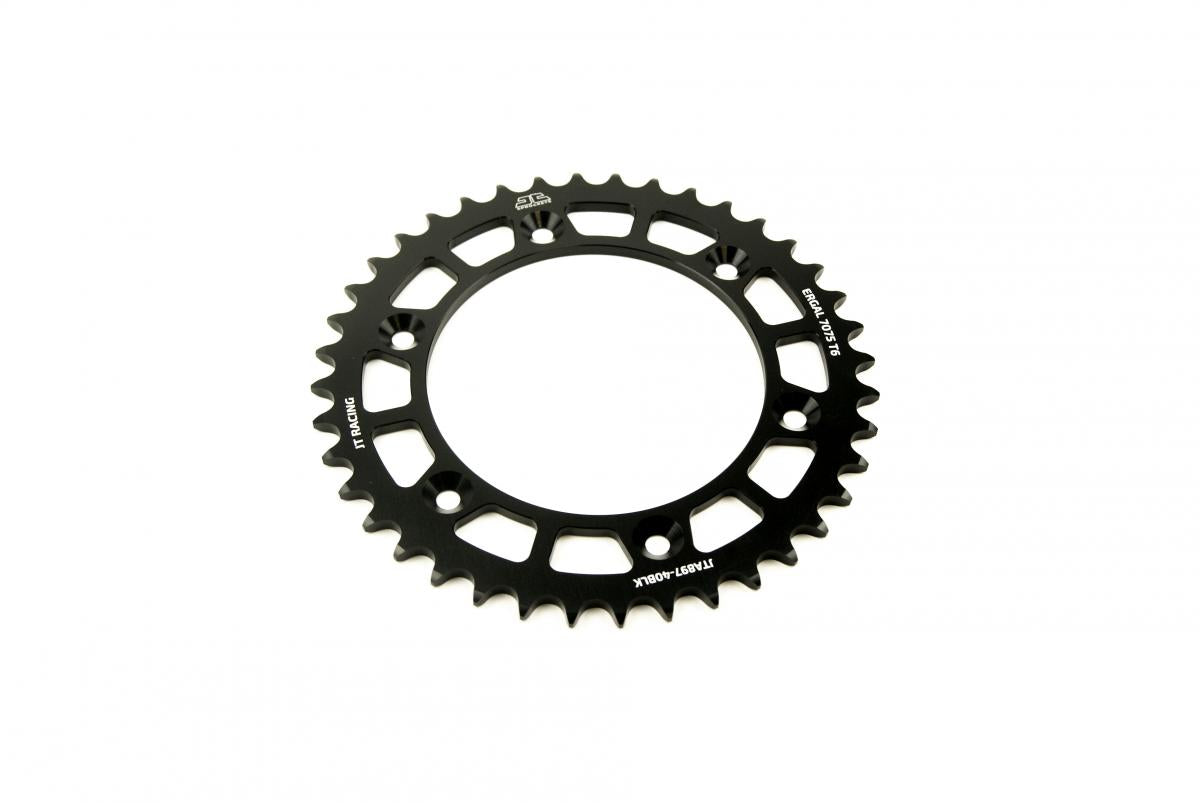 JT Rear Sprocket Alloy Black, JTA897.40blk