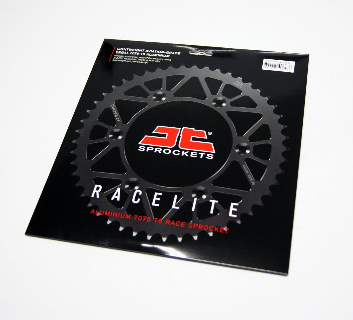 JT Rear Sprocket Alloy Black, JTA897.45blk