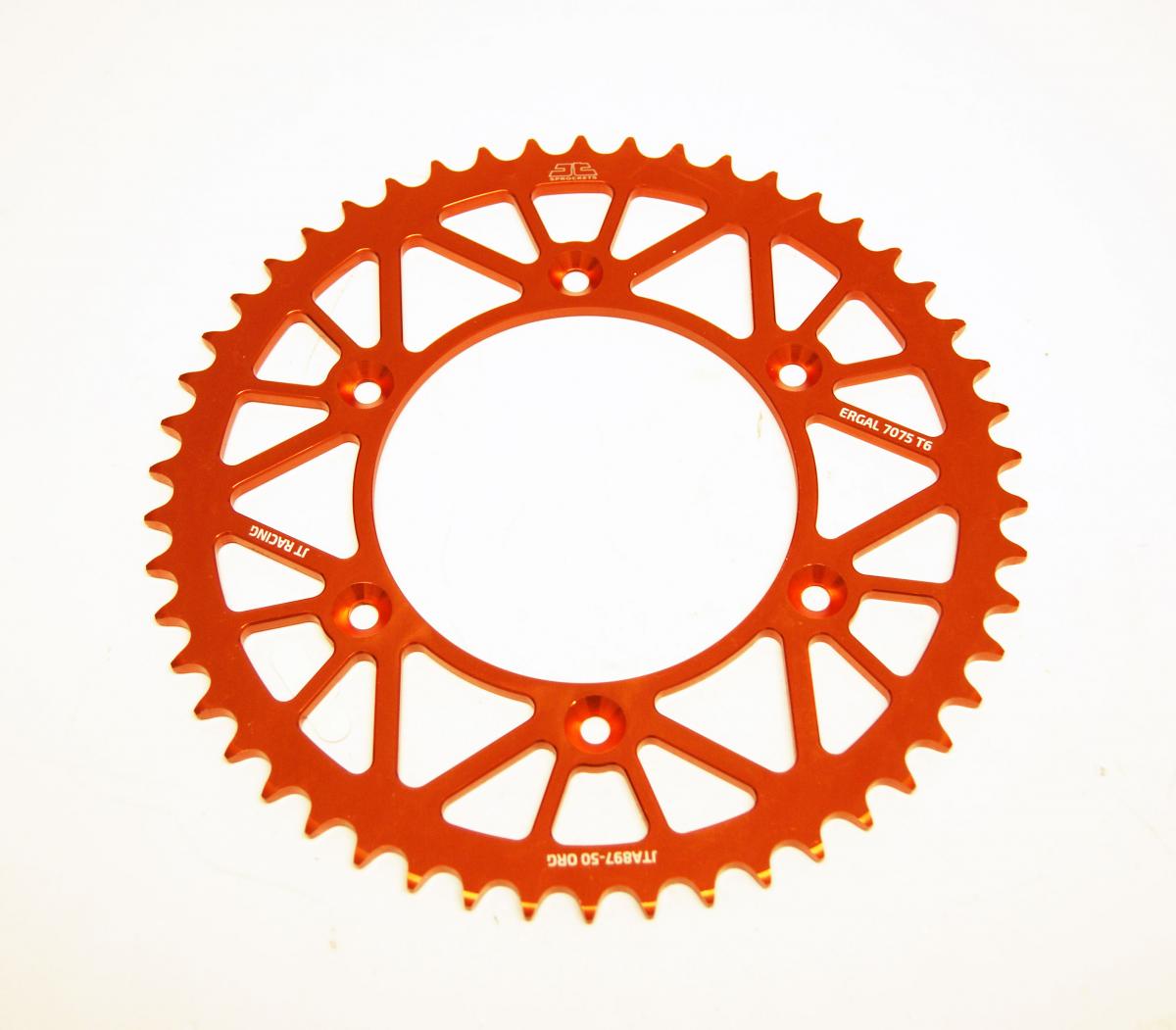 JT Rear Sprocket Alloy Orange, JTA897.50org