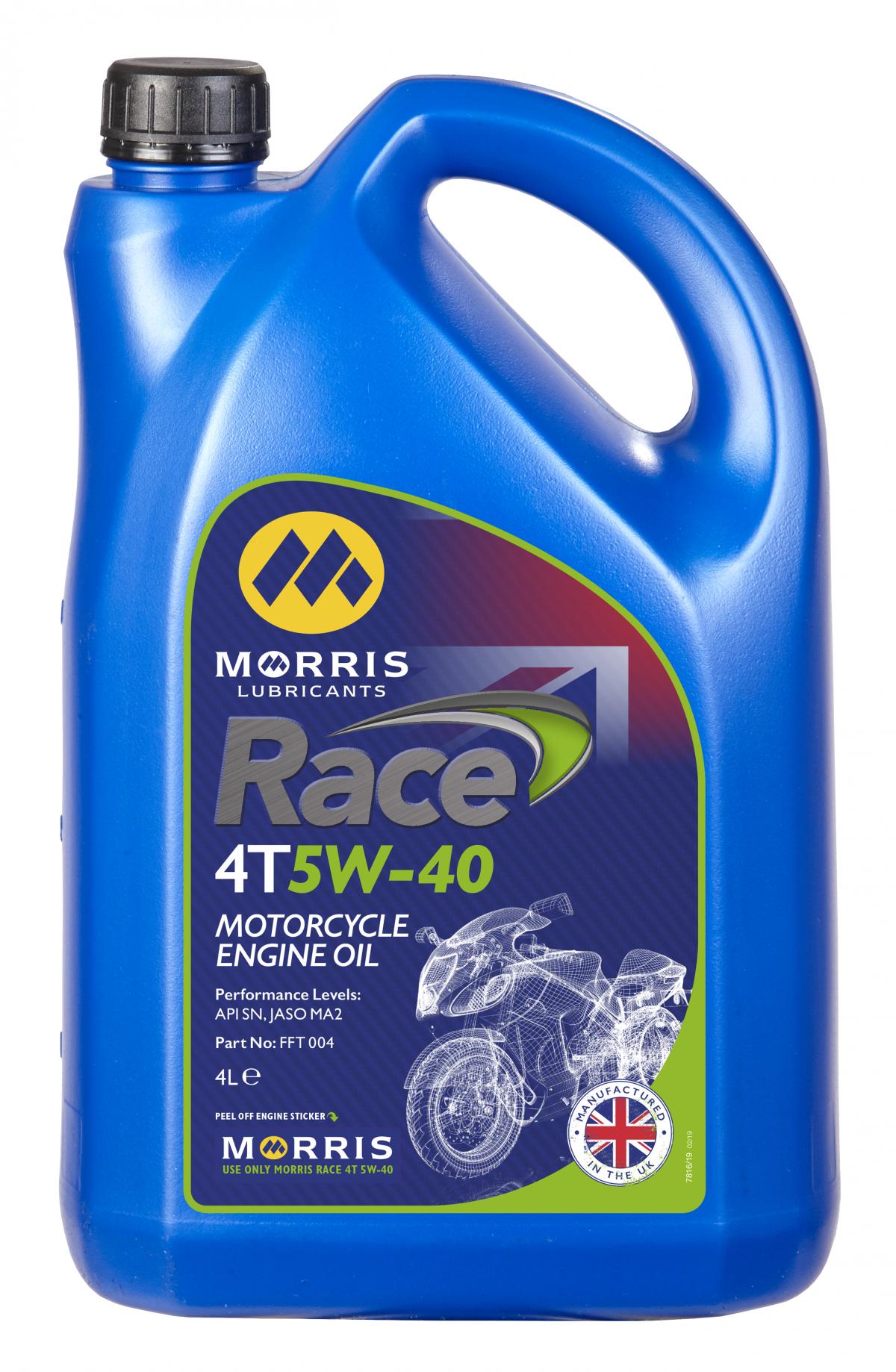 Morris Lubricants 4lt Race 4t 5w-40 Morris, Morris FFT004 5w-40,
