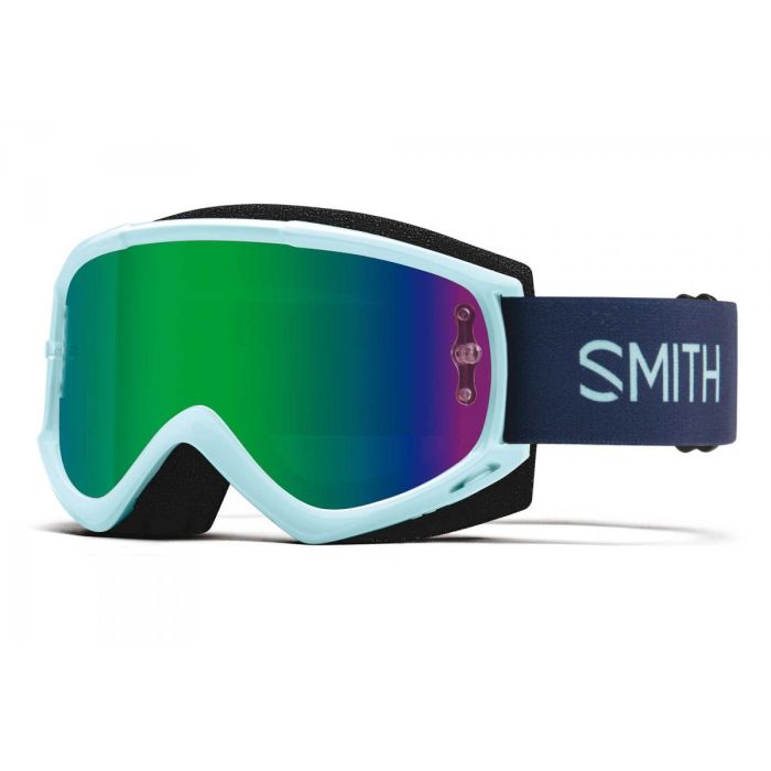 Smith Goggles Smith Fuel V.1 Max Iceberg Blue, M00830361991y - End of Line, Mirrored Lens and Clear Lens