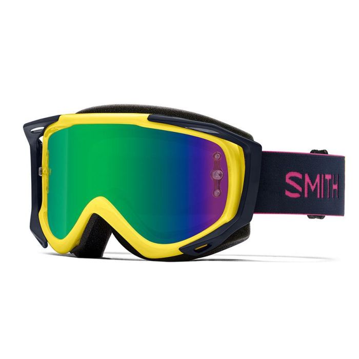 Smith Goggles Smith Fuel V.2 Citron Indigo Goggles M00831368991y - End of Line - Mirrored Lens and Clear Lens