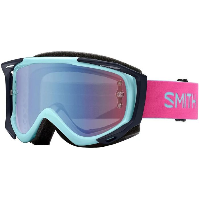 Smith Goggles 007 Smith Fuel V.2 Iceberg Blue, M0083136099zf - End of Line, Mirrored Lens and Clear Lens