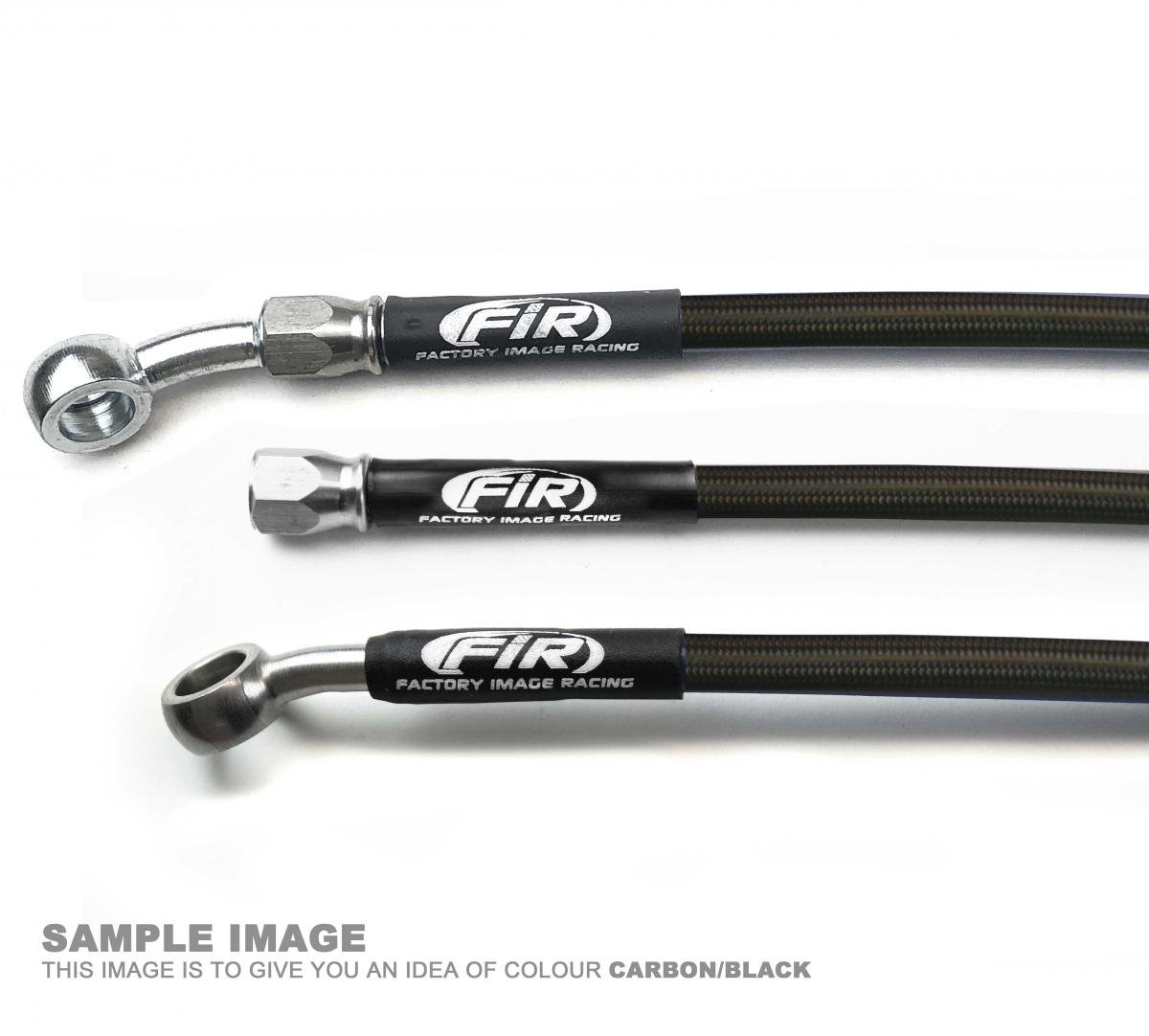 FIR Hose Rear Brake Carbon / Blk CR125/250 05-07 CRF250/450