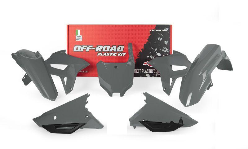 Rtech Plastics Plastic Kit/6 CRF450R 2021-24, Rtech R-kitcrf-gr0-521 Quantum Grey