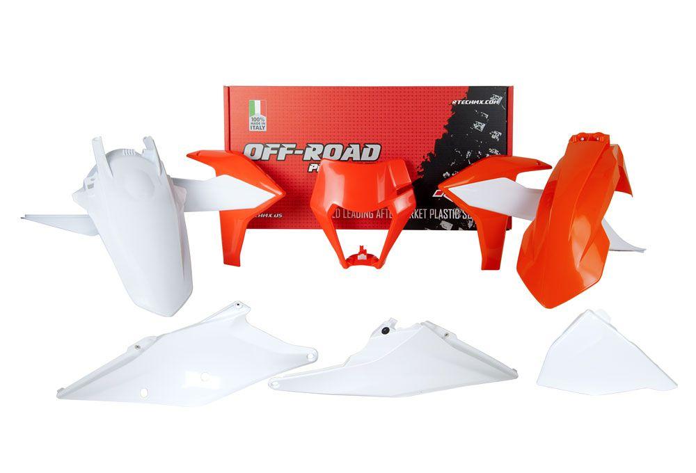 Rtech Plastics Plastic Kit/6 2020-23 EXC/EXC-f Wh/wh/bk, Rtech R-kitKTM-oem-522, Erzbergrodeo 2021