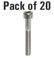 Tag-z Pk/20 M6x40 Ss Allen Cap, Stainless Steel Screw