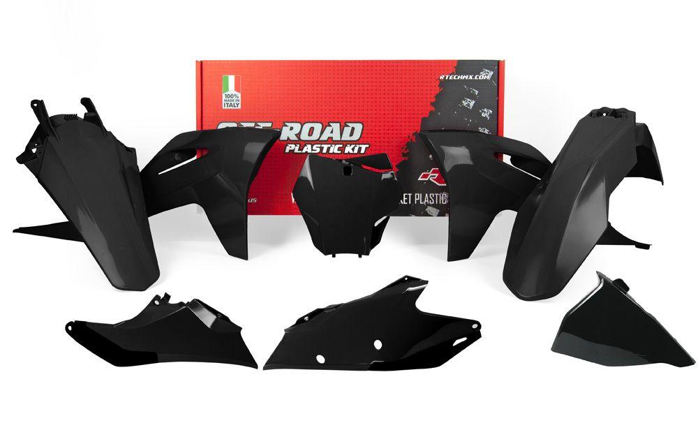 Rtech Plastics Plastic Kit/6 2021-23 MC/mcf/ex/exf Black, Rtech R-kitgas-nr0-599, Gasgas