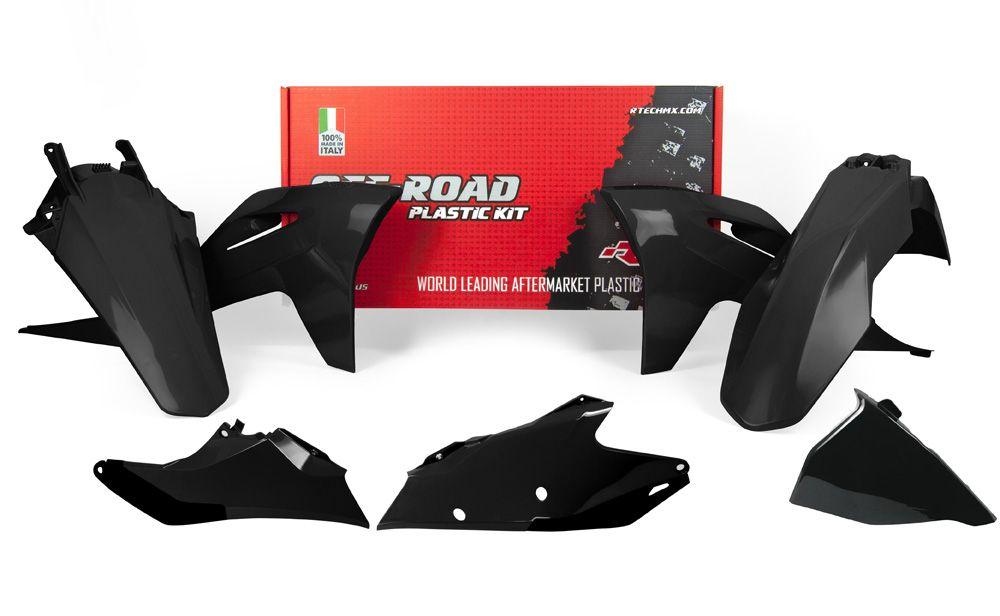 Rtech Plastics Plastic Kit/5 2021-23 EC-ecf Black Rtech R-kitgas-nr0-421 Gasgas
