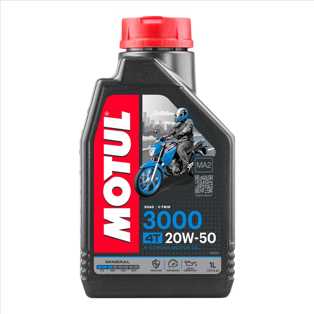 MOTUL 3000 20w50 4t 1 Litre, Motul 450038,  Motorcycle, Mineral