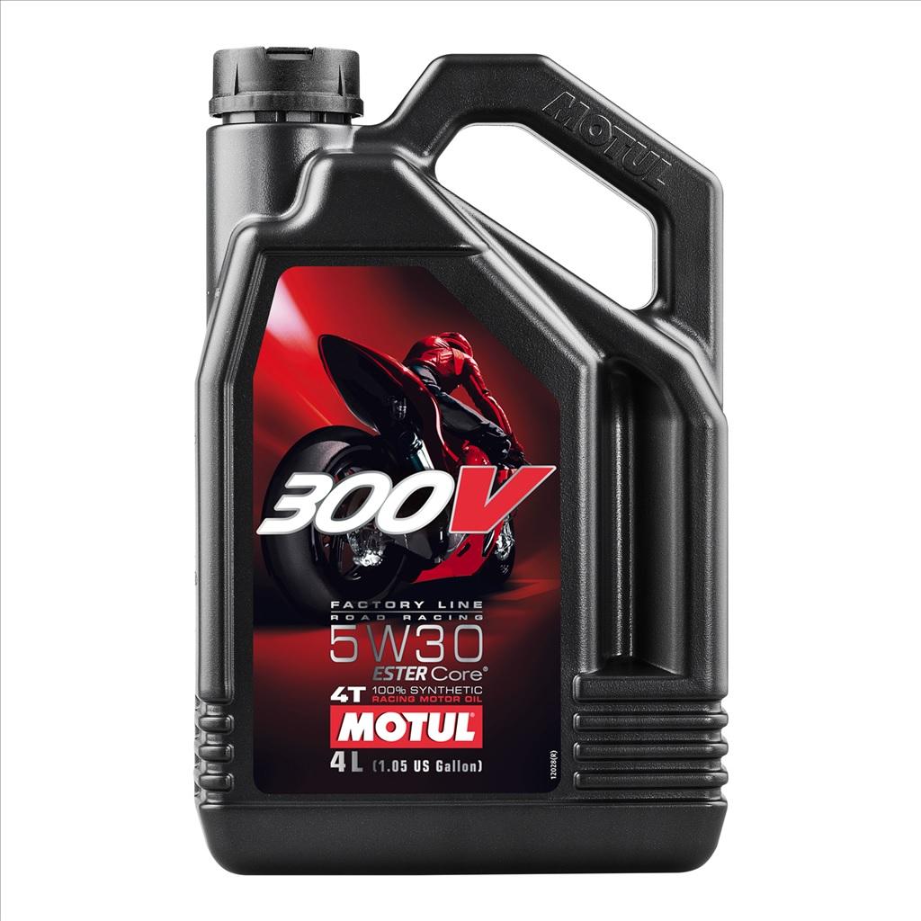 MOTUL 300v Fl Road Racing 5w30 4 Litre, Motul 450005,    Motorcycle, 100% Synthetic
