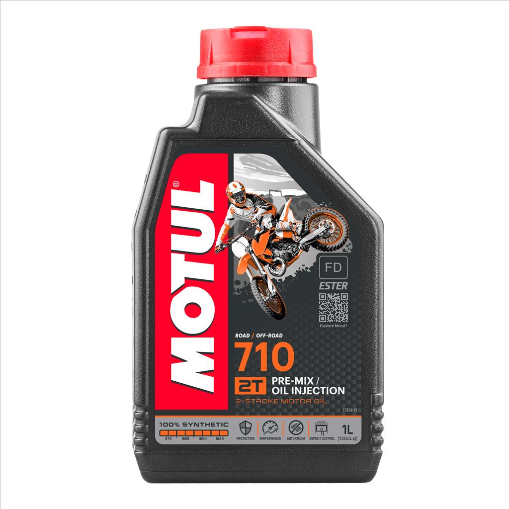 MOTUL 710 2t 1 Litre C, Motul 450053,  Motorcycle, 100% Synthetic
