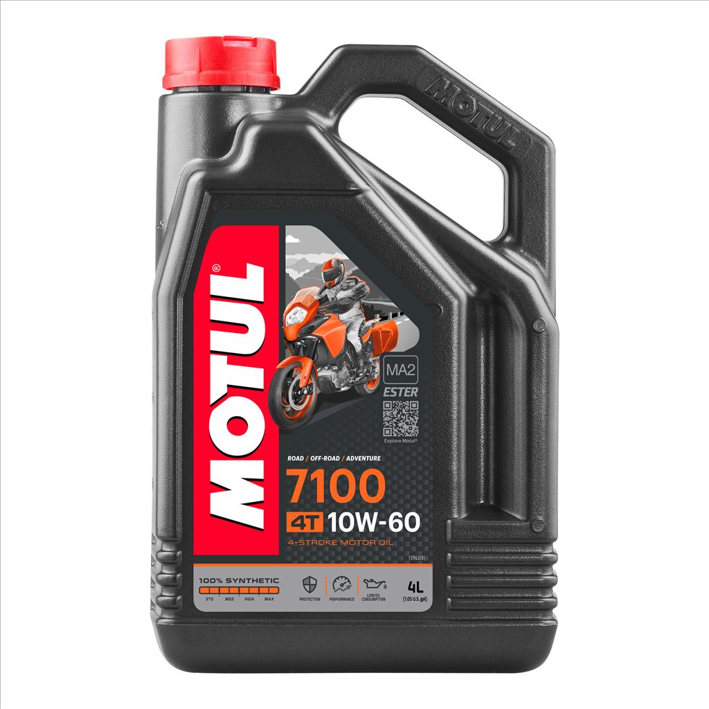 MOTUL 7100 10w60 4t 4 Litre, Motul 450021,    Motorcycle, 100% Synthetic