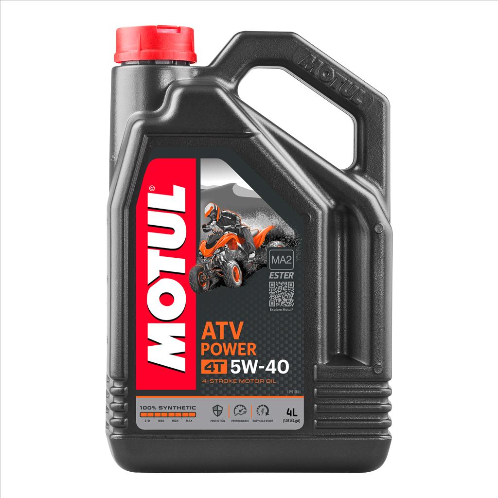 MOTUL ATV Power 4t 5w40 4 Litre, Motul 450078,    Motorcycle, 100% Synthetic