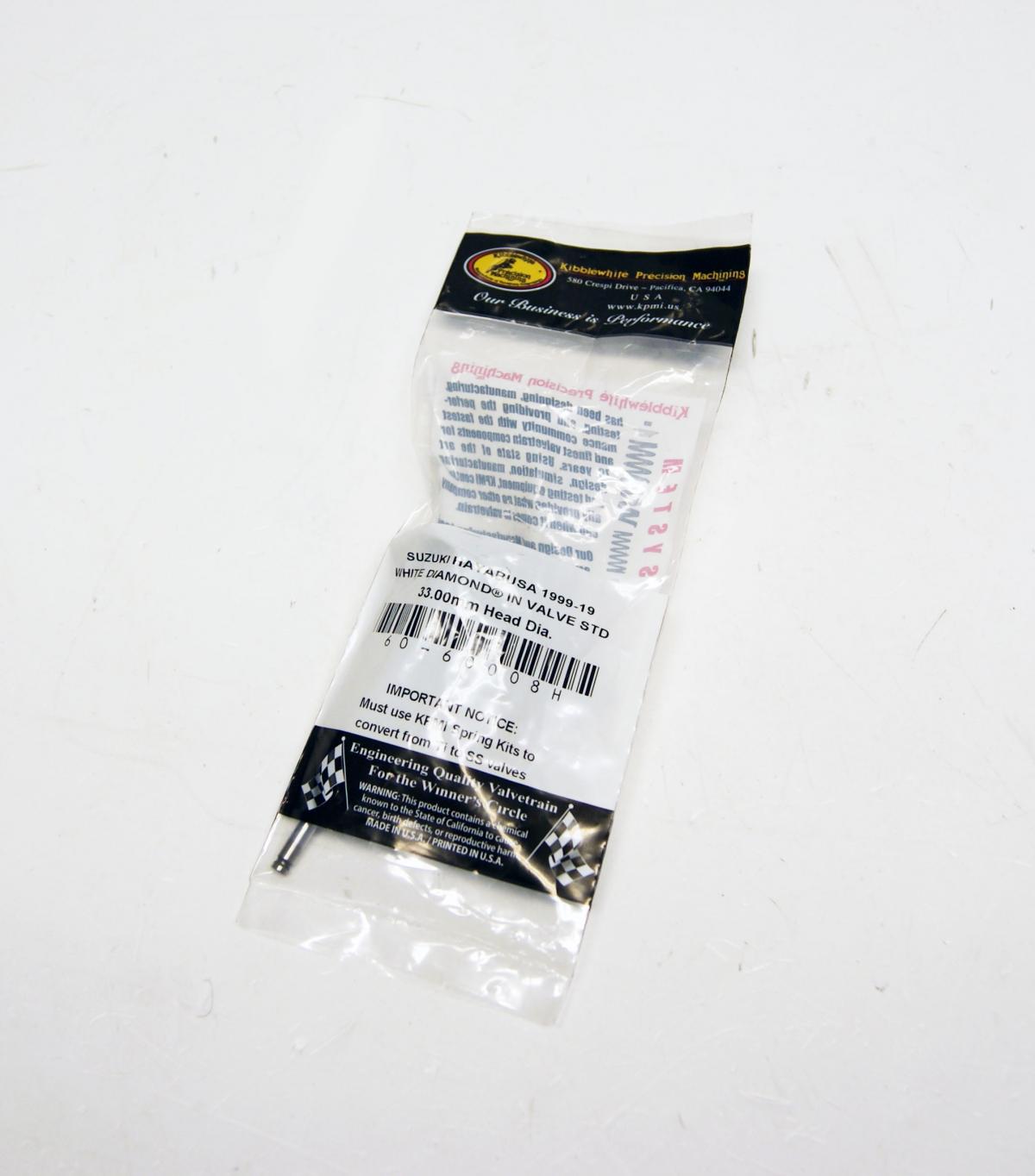 Kibblewhite Valve Intake White Diamond Gsx-r1300 99-19, Kibblewhite 60-60008h Hayabusa, 12911-24f00 Suzuki Road