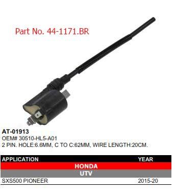 Bronco Coil Ht Honda SXS500 Pioneer, Bronco at-01913, 30510-hl5-a01