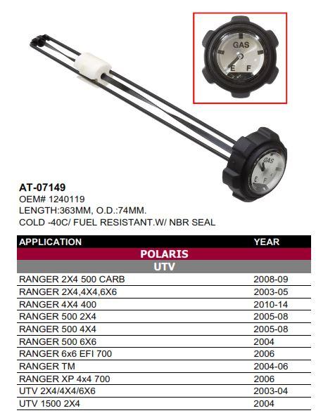 Bronco Fuel Gauge Cap, Bronco at-07149, 1240119