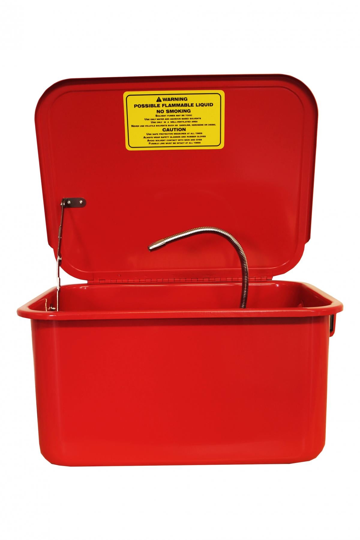 FIR Parts Washer / Bench 3.5gl, 3.5 Gallon / Engine Cleaner Washer, Red