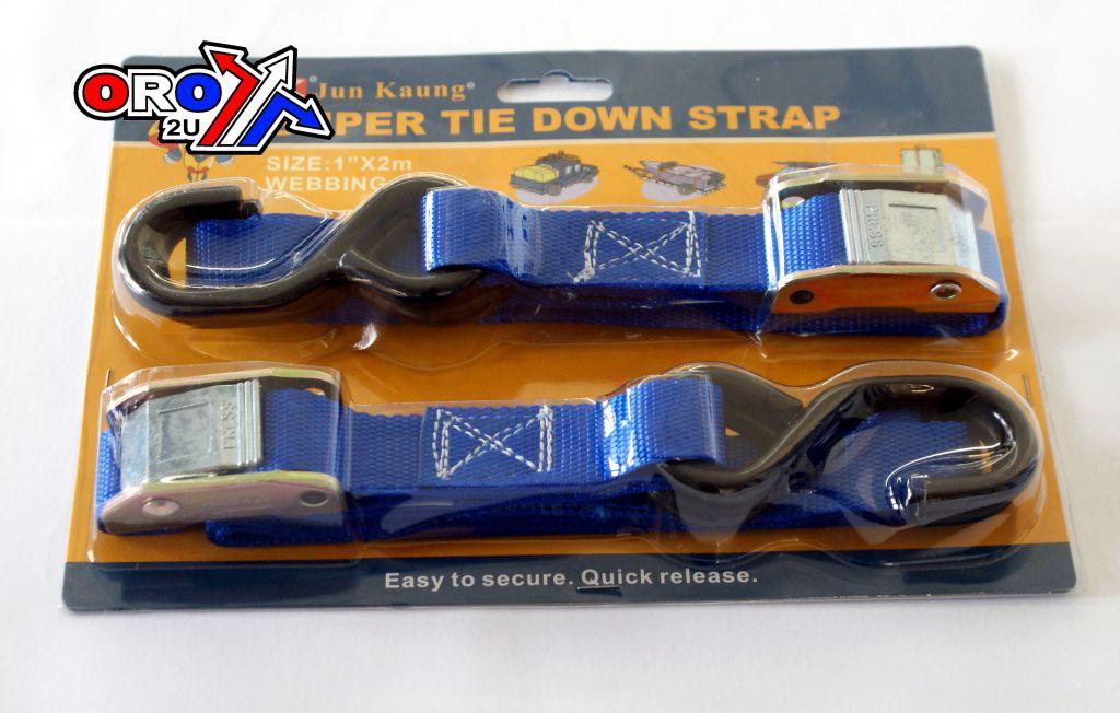 FIR Tie Down 1 Inch X 6ft 500kgs Blue