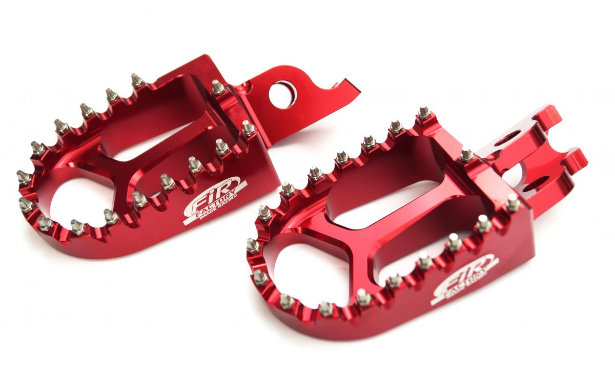 FIR Foot Pegs Red Honda CR CRF, Fir Asf-01, Cnc Alloy