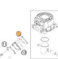 Athena Exhaust Gasket KTM SX/XC 50 09-22, Athena S410270012023 Gas Gas MC 50