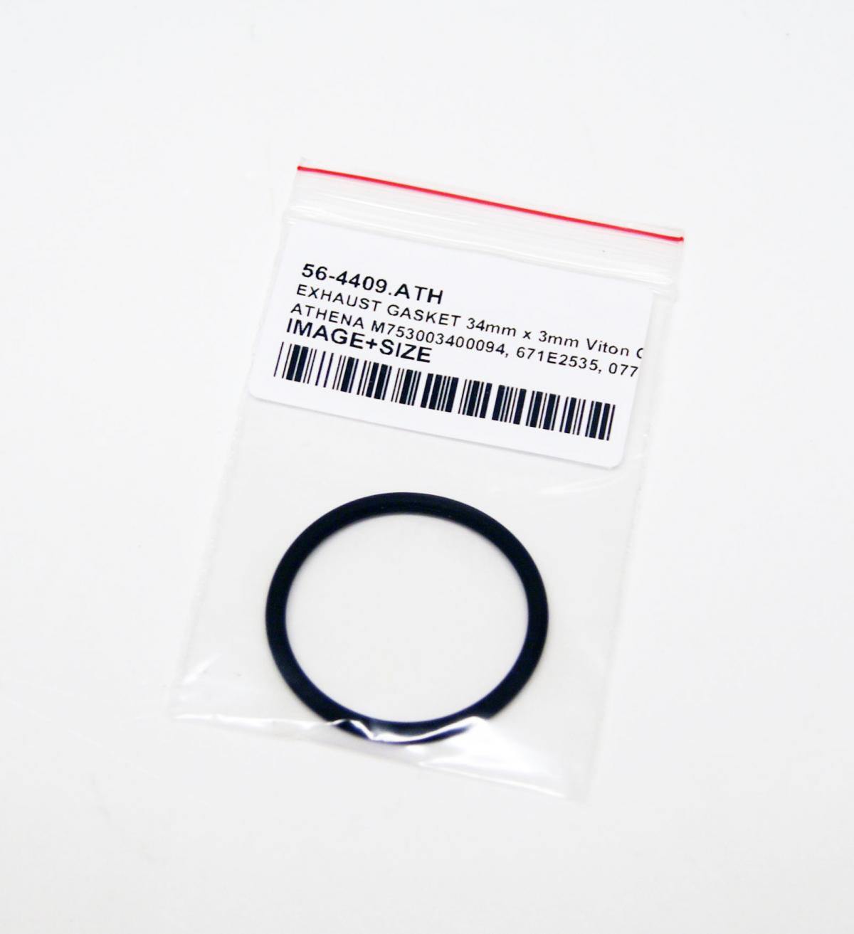 Athena Exhaust Gasket 34x3mm O-ring KTM Sc/XC 65 09-21, Athena M753003400094 Kawasaki KX 80/100 98-13