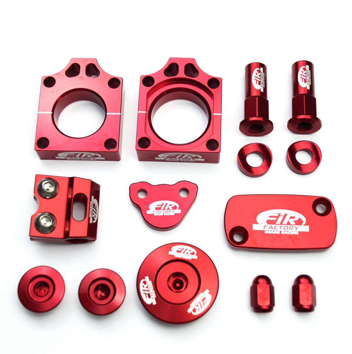 FIR 11pc Bling Kit CRF 450, Fir Cpk-103, Cnc Alloy, Axle Block, Caps, Tyre Nut