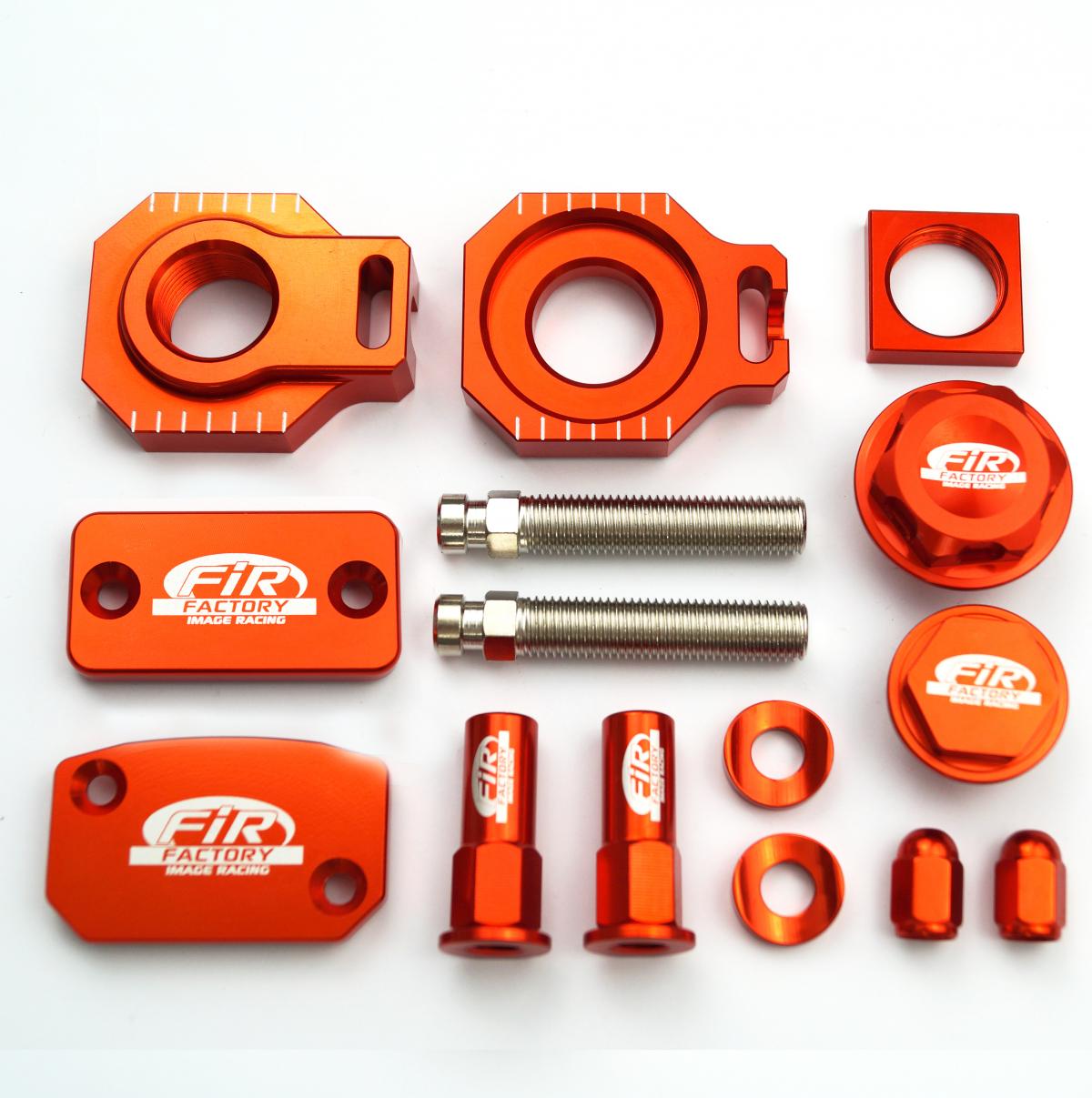 FIR Pc Bling Kit KTM SX SXF, Fir Cpk-513, Cnc Alloy, Axle Block, Caps, Tyre Nut
