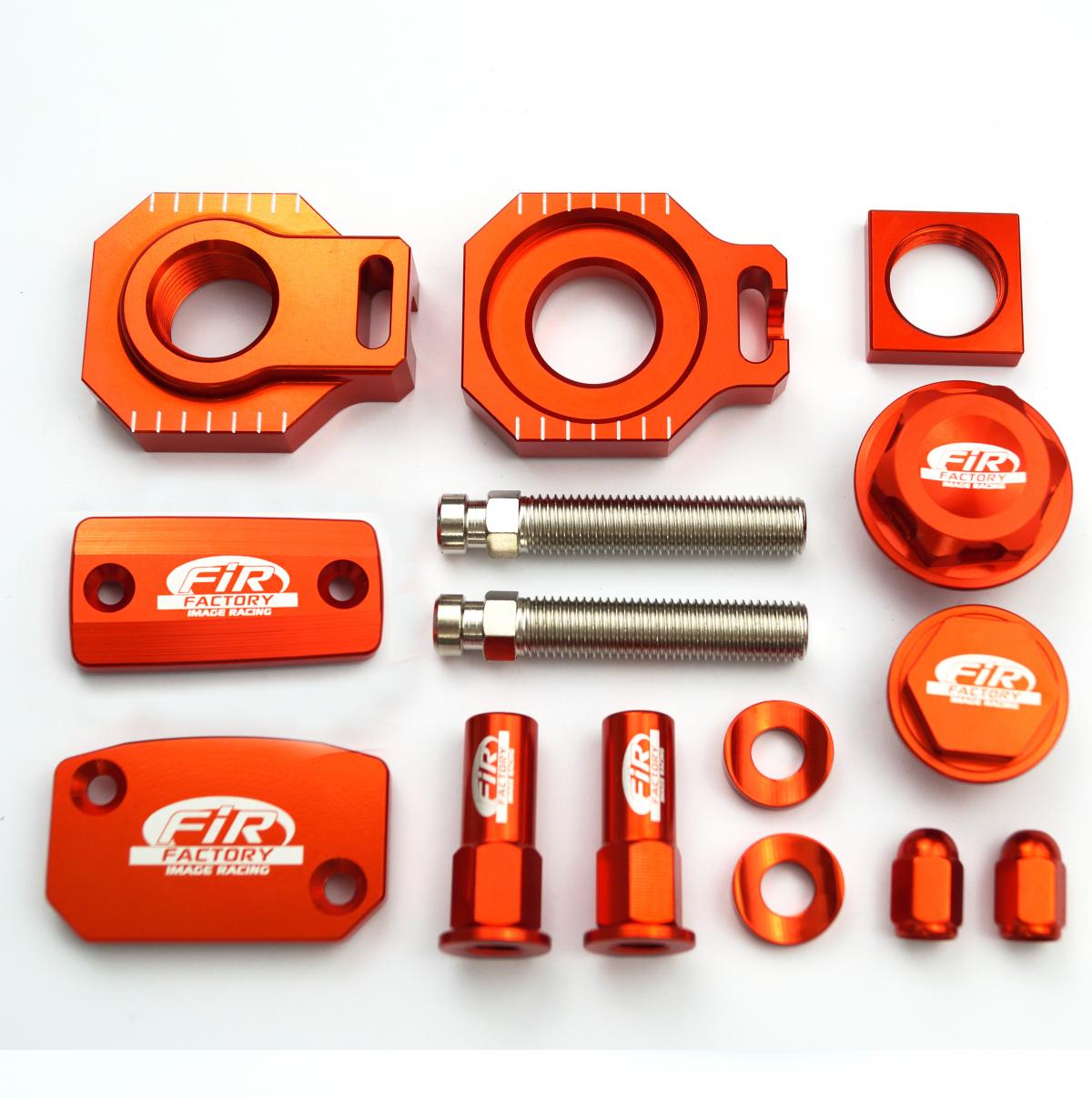FIR Pc Bling Kit KTM SX SXF, Fir Cpk-514, Cnc Alloy, Axle Block, Caps, Tyre Nut
