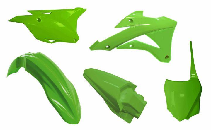 Rtech Plastics Plastic Kit/5 14-21 KX85/100 Oem 2021, Rtech Oem R-kitkx0-ve0-599