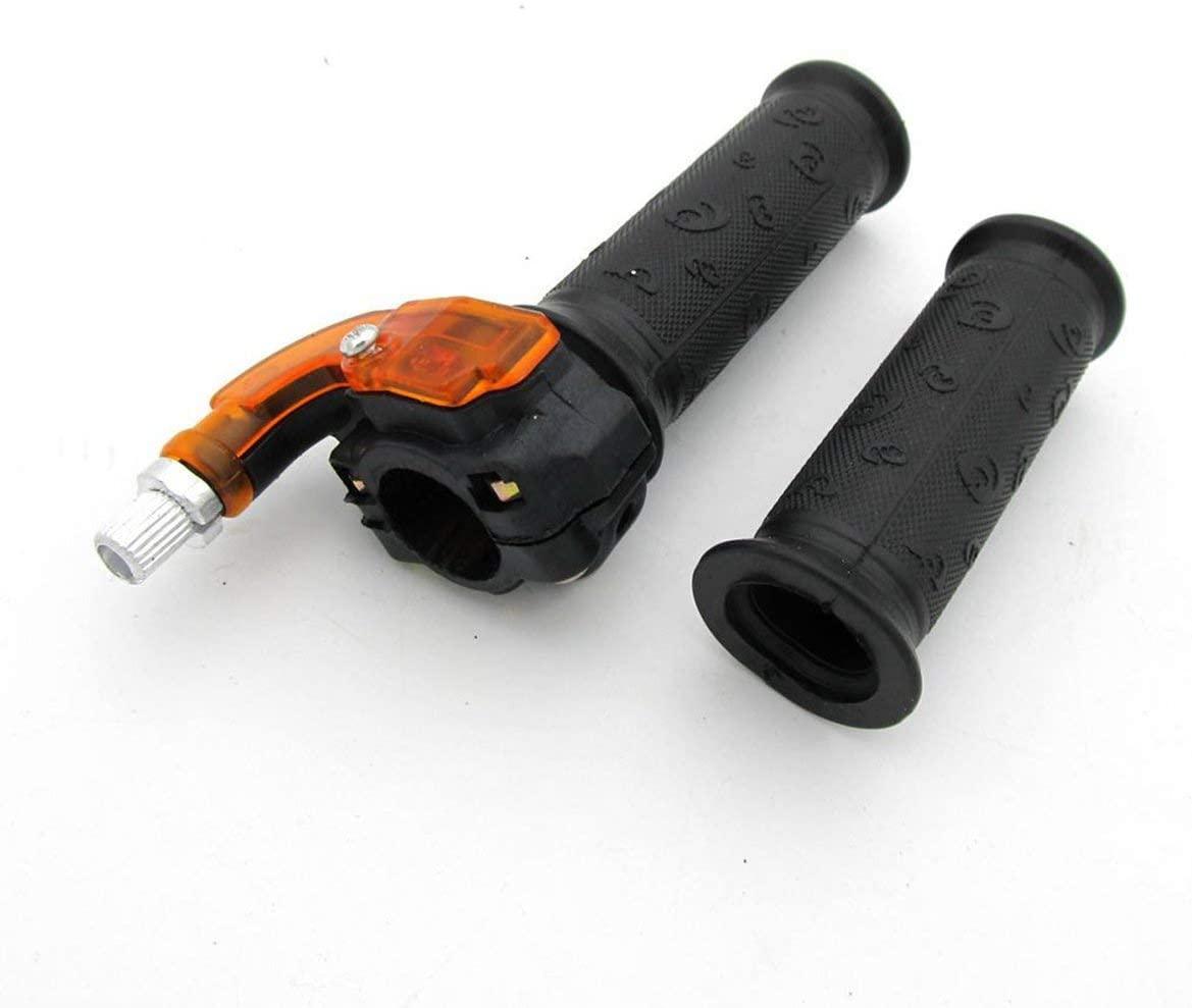 FIR Throttle Mini Grip Set, Handle Grip Throttle Clamp 49cc Pocket Bike Mini Moto Quads Twist Throttle Accelerator Grip
