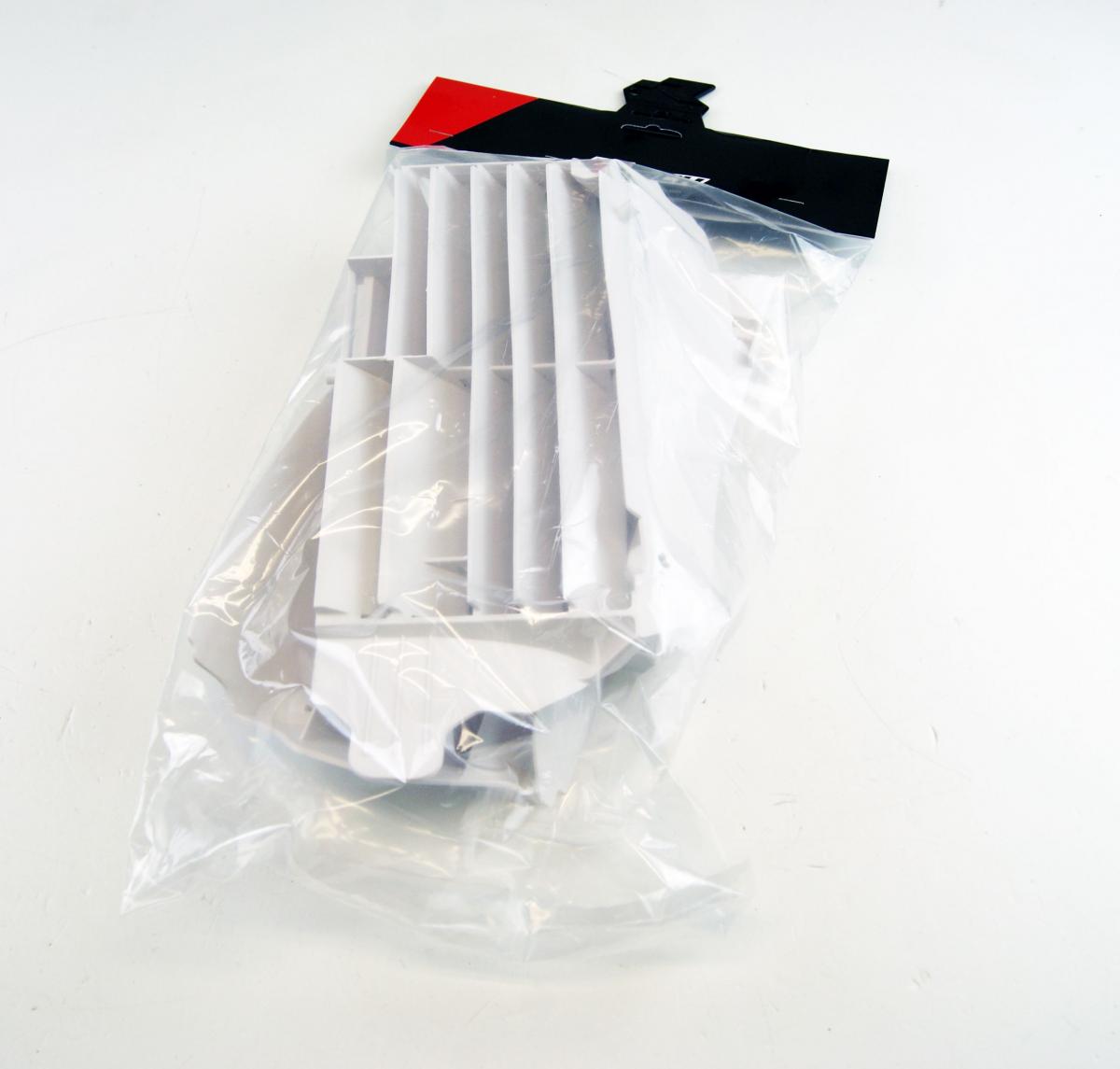 Rtech Plastics Louvers Radiator Oversize White, Yamaha R-gryzfbn0018, Oem Colour 20-21, Rtech