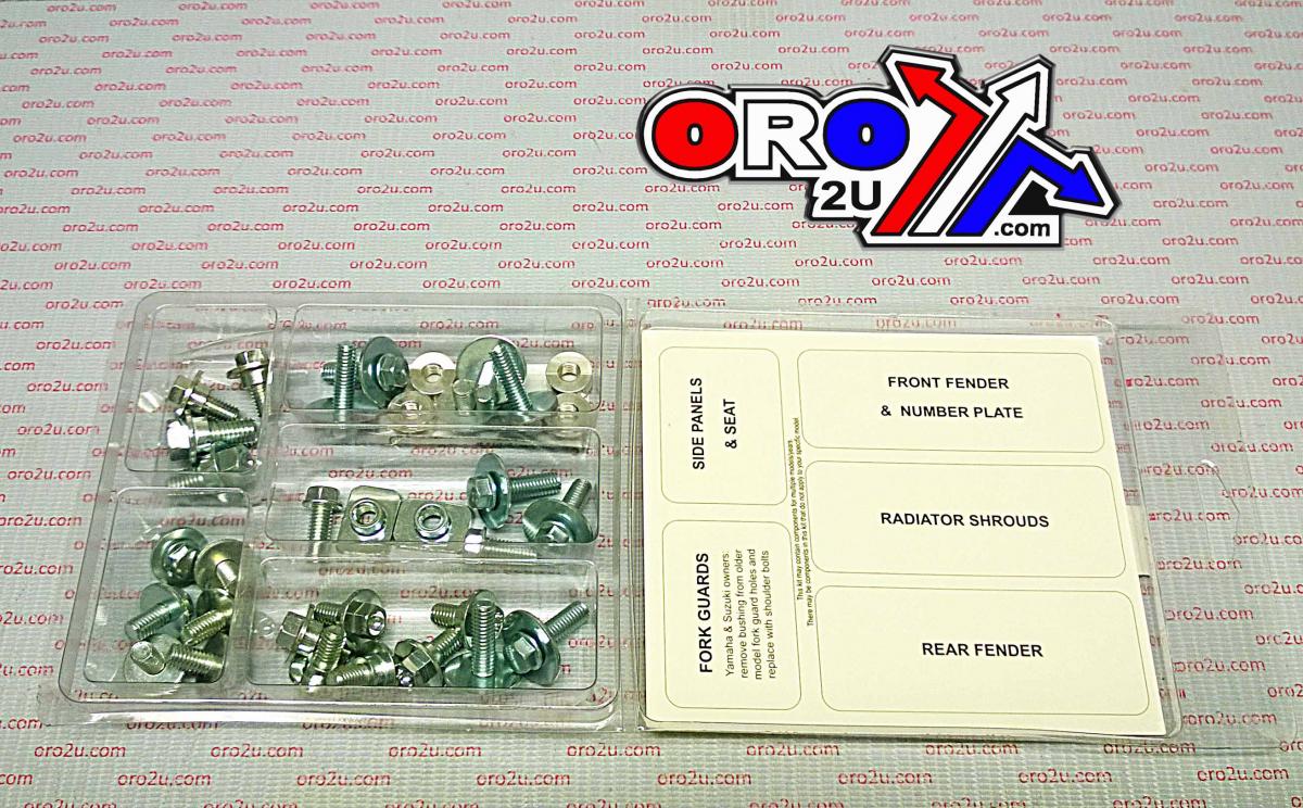 BOLT PLASTIC BOLT KIT KX/KXF 450, BOLT HARDWARE KAW-1200024
