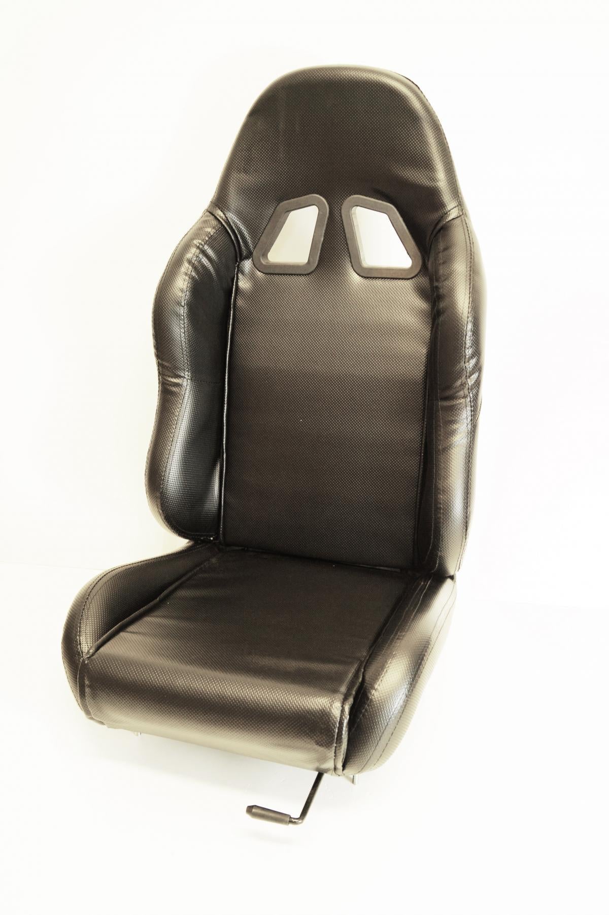 FIR Buggy Go Kart Universal Single Bucket Seat Large with Mounting Rails