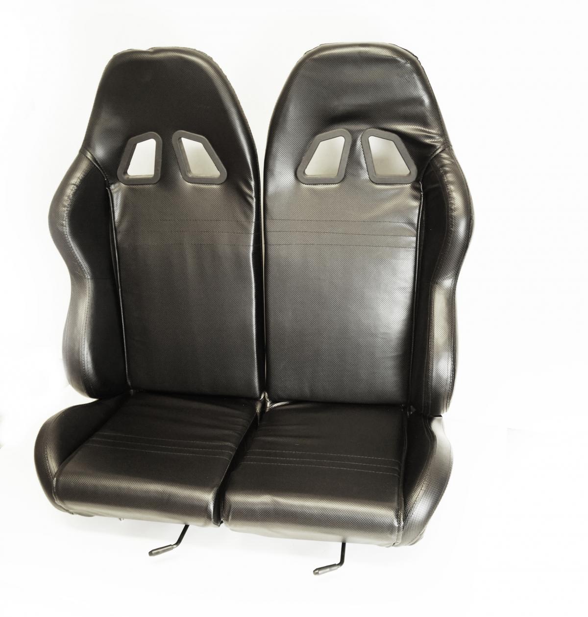 FIR Buggy Go Kart Universal Twin Bucket Seat with Mounting Rails