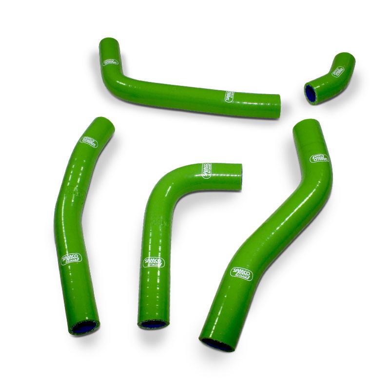 Samco Sport Coolant Hose 5 Piece Kit Green 21-23 Kawasaki 250 KX F Oem Design Samco Sport Kaw-98