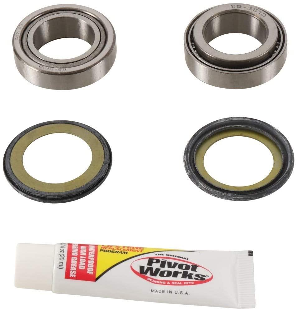 Pivot Works Steering Bearing & Seal Kit, Pivot Works Pwssk-h26-000 Honda, CRF250R 18-20, 53214-kz3-861, 53214-kz4-701, 91015-kz4-701