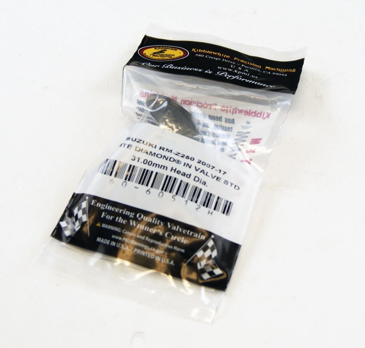 Kibblewhite Valve Intake RMZ250 07-17 Whitediamond, Kibblewhite 60-60512h, 12911-10h00 RM-z250 Suzuki