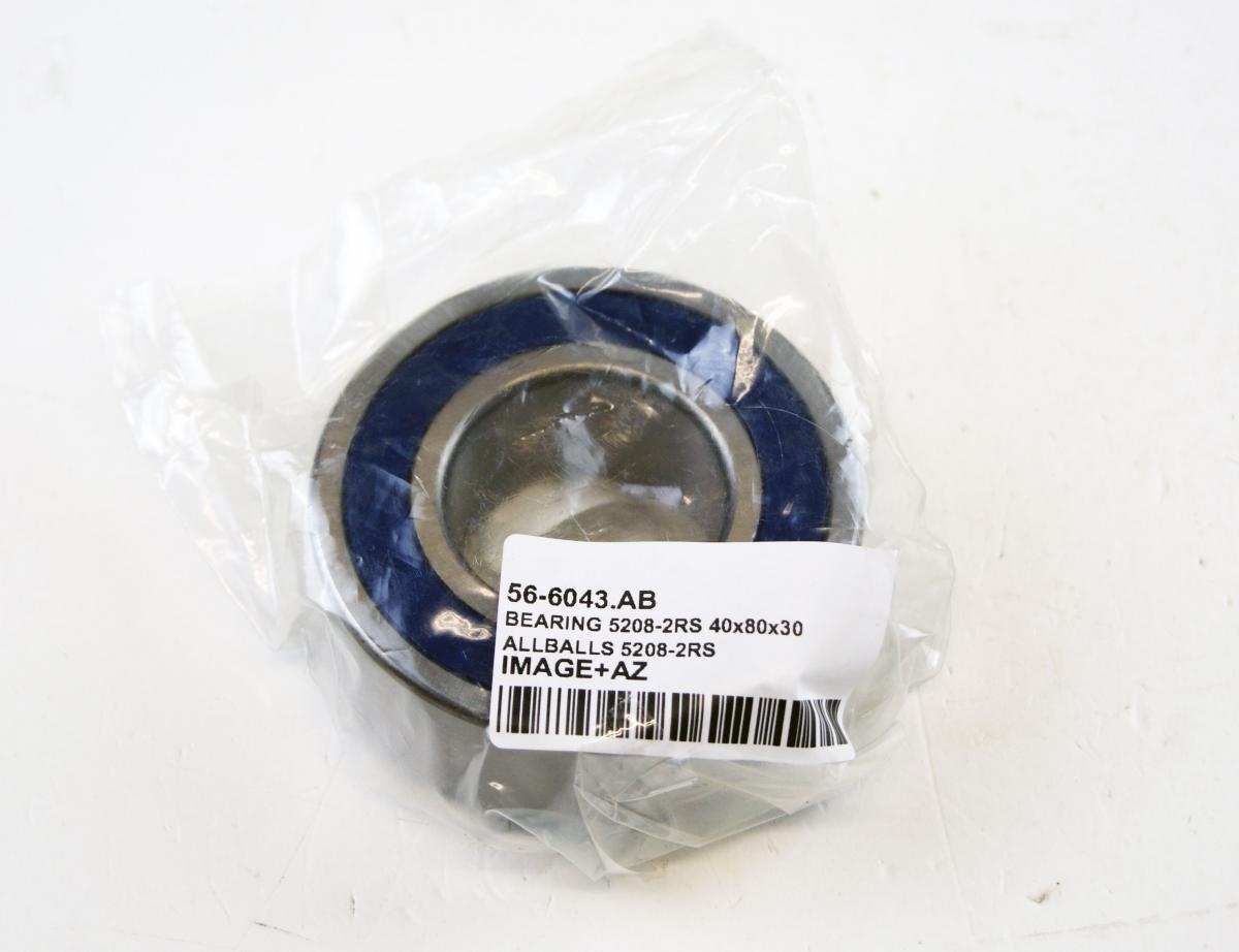 All Balls Racing Bearing 5208-2rs 40x80x30, Allballs 5208-2rs