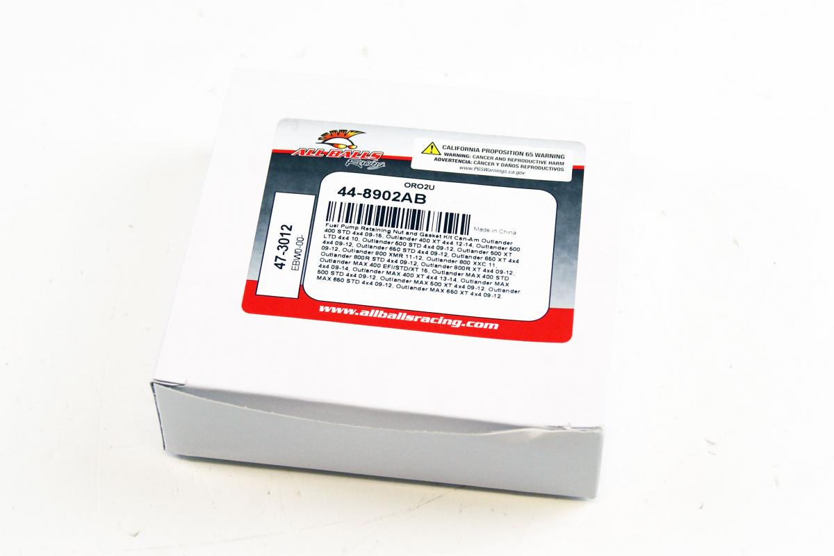 All Balls Racing Fuel Pump Retainer Nut & Gasket Kit, Allballs 47-3012, Can-am Outlander 400 Std 4x4 09-15, Outlander 400 Xt 4x4 12-14, Outlander 500 Ltd 4x4 10, Outlander