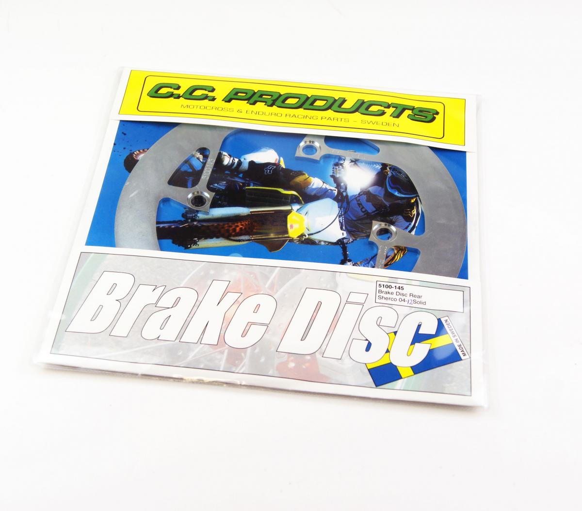 CC Products Disc Brake Rear Sherco 04-12, Cross-center 5100-145, Solid