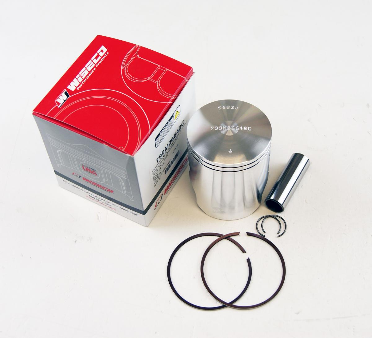 Wiseco Piston Kit 02-04 KX250 66.40, Pro Lite Wiseco 799m06640a