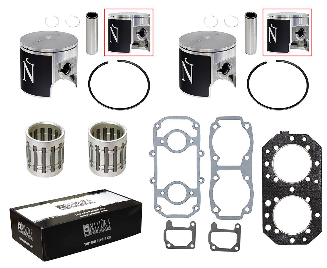 Namura Technologies Top End Kit Kawasaki 550 82-90, Namura Nw-20001-2k +0.50 75.50mm
