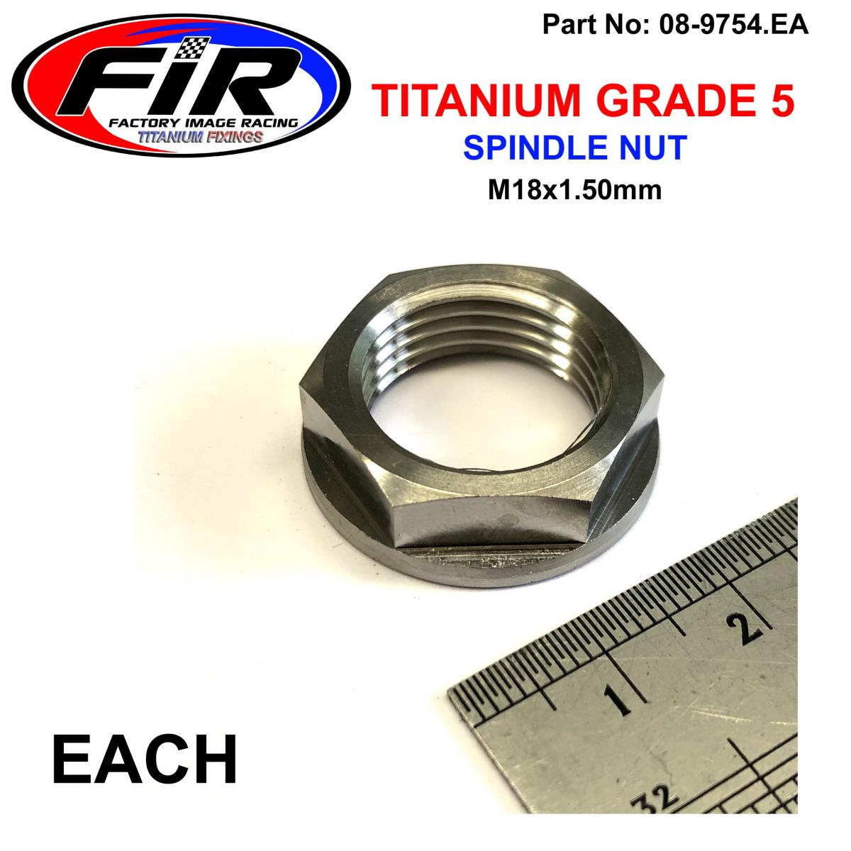FIR Gr5 Suzuki Front Spindle Nut, M18x1.50mm 09159-18016 Each