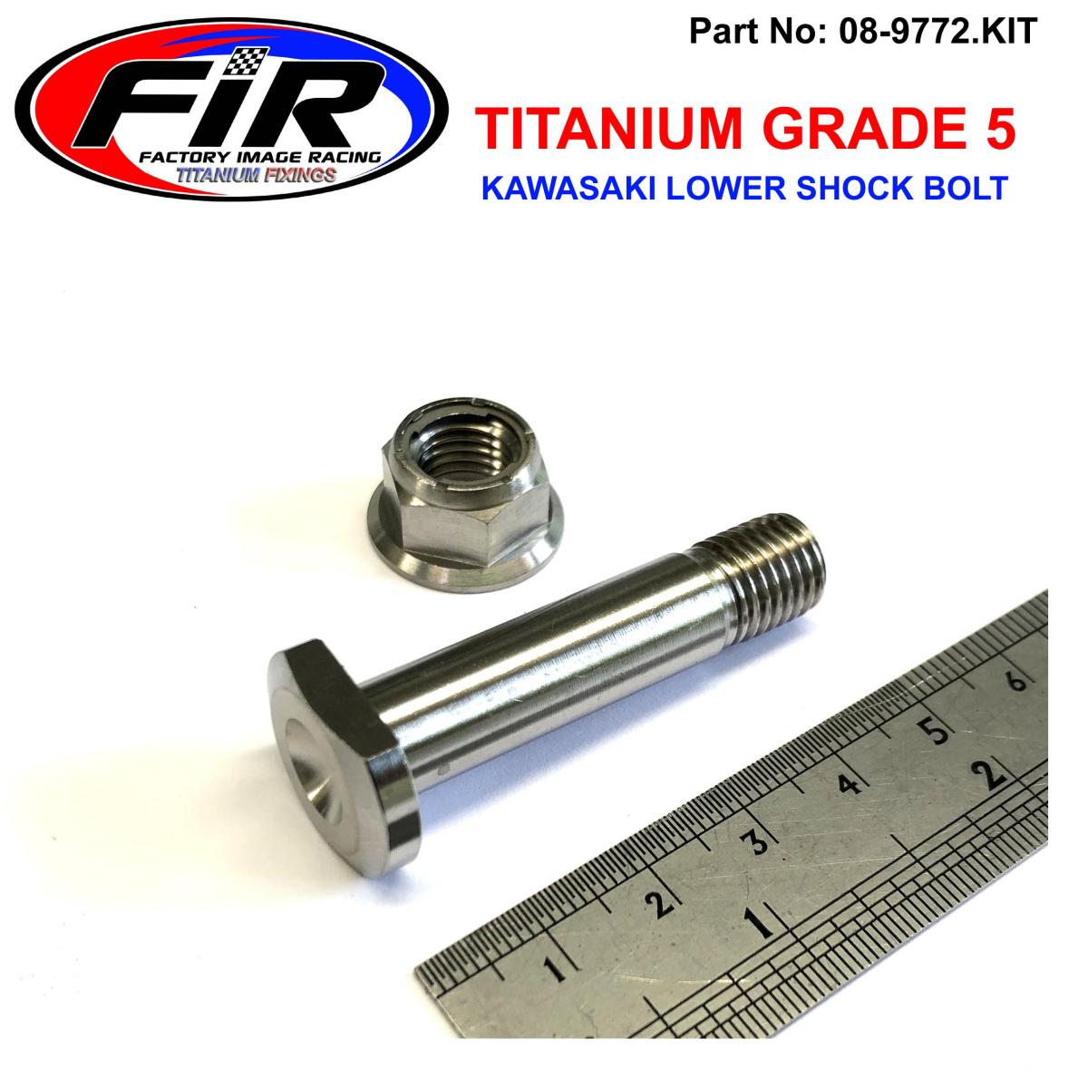 FIR Gr5 Kawasaki Shock Bolt Kit, 2006>2021 KX KXF KLX Kfx, 92154-0512 92153-0937