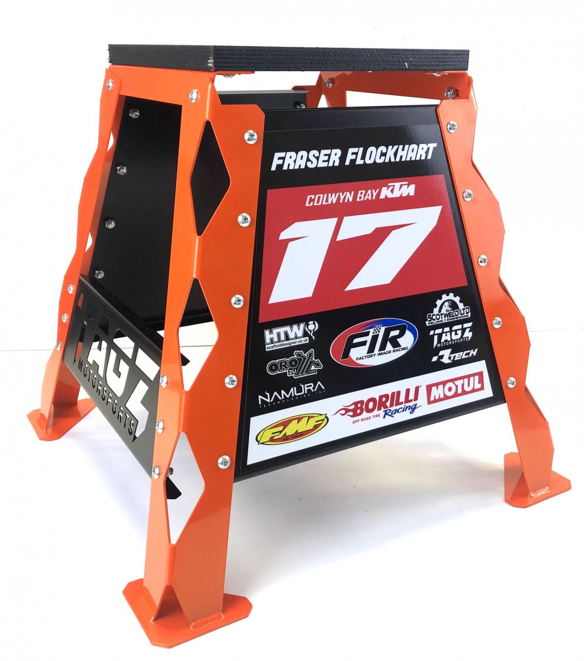 TAG-Z TAGZ FACTORY MX STAND LEG SET, FINISH GLOSS BLUE RAL5005