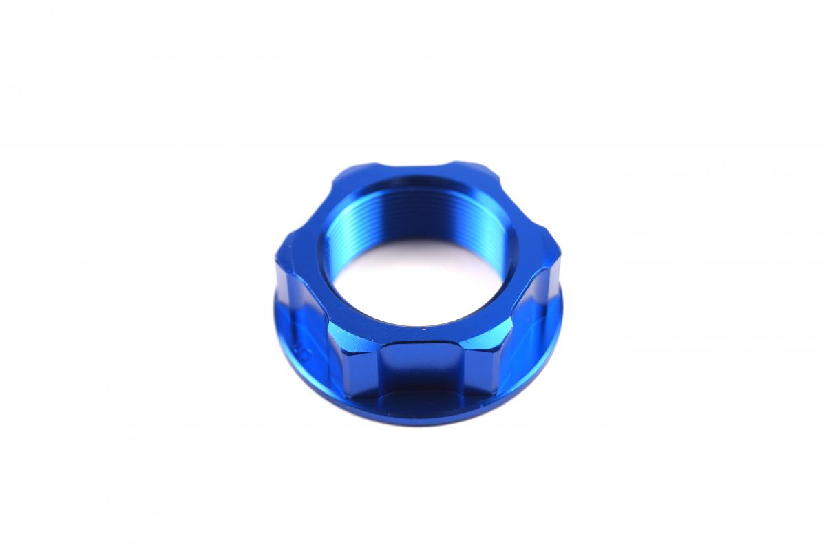 FIR M22x1.00mm Stem Nut Each Blue, Aluminium / KX KLX Kdx CR RM, / Cnc