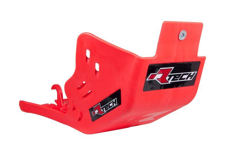 Rtech Plastics Plastic Skid Plate Beta Rr 350-530 2020-23, Rtech R-pmbetrs4520, Plastic Engine Cover Red